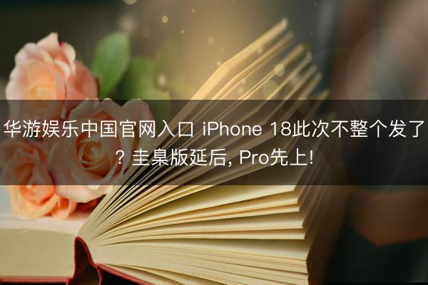 华游娱乐中国官网入口 iPhone 18此次不整个发了? 圭臬版延后, Pro先上!